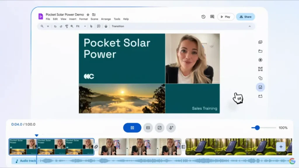 Google Vids, la herramienta de edición de video de Google Workspace, está disponible para sus usuarios de forma gratuita, democratizando la edición de video.