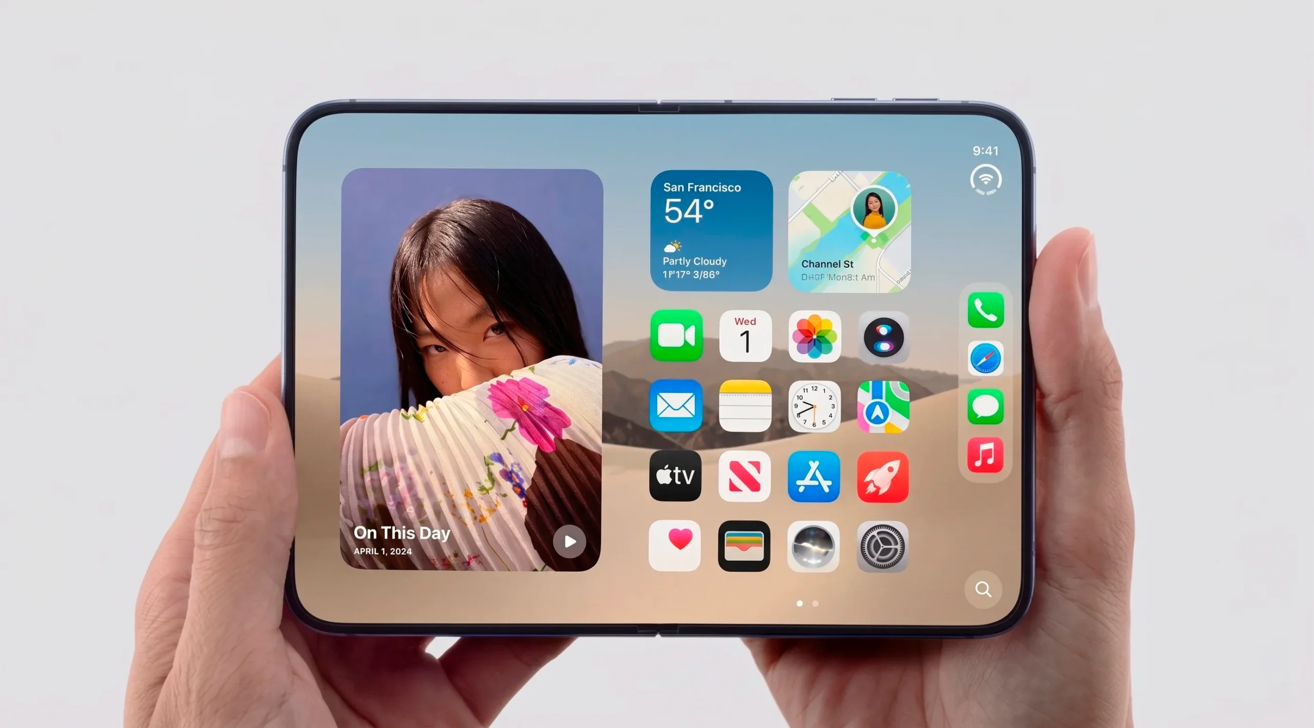 iPhone Duo, el primer celular plegable presentado en la historia de Apple
